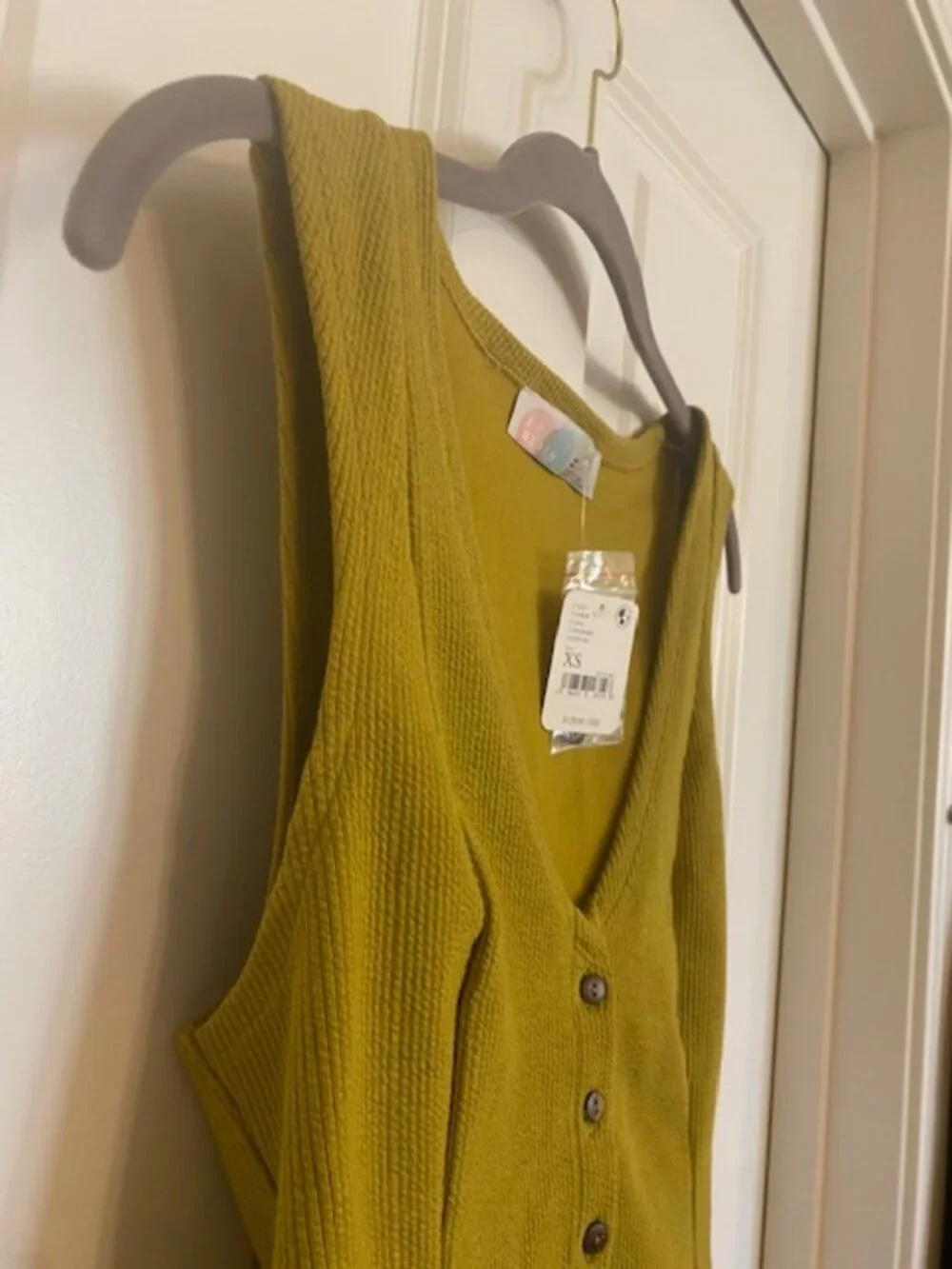 Free People Roxanne Vest and Pants Set Olive Combo XS